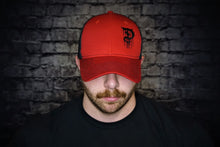 Load image into Gallery viewer, Snapback Trucker Hat - Red/Black
